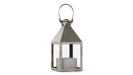 Metal Candle Lantern 3D Rendering  © Skidan Studio