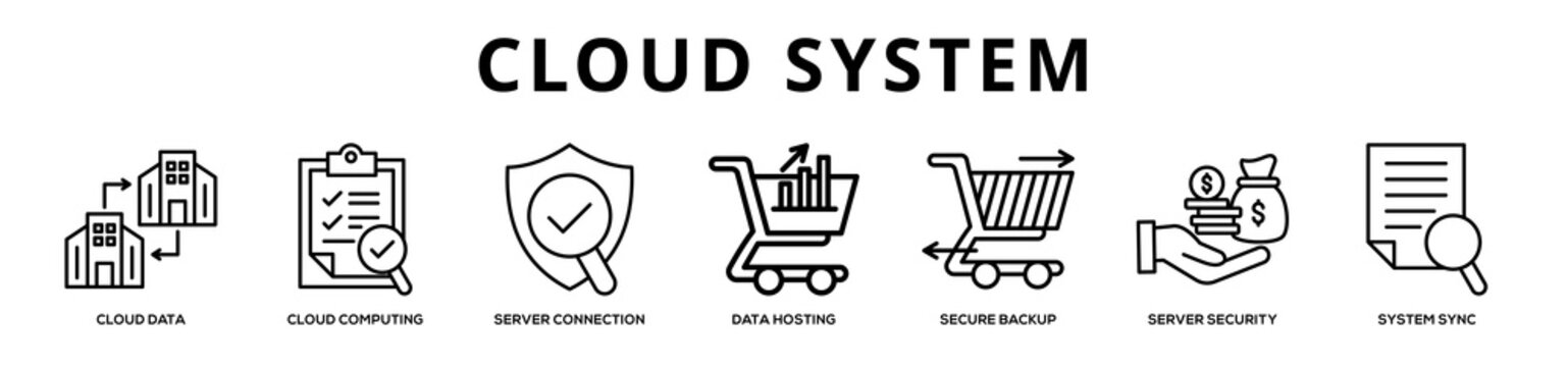 Customer Journey web banner icon illustration