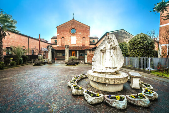 Padova, Italy. Sanctuary of Leopold Mandic,  Roman Catholic church located on Piazzale Santa Croce in Padova view