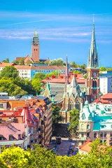 Gothenburg, Sweden. City of Gothenburg rooftops panoramic view © xbrchx