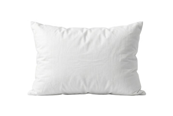 Blank white pillow isolated. Bedroom bedding mockup. © PNG Lab