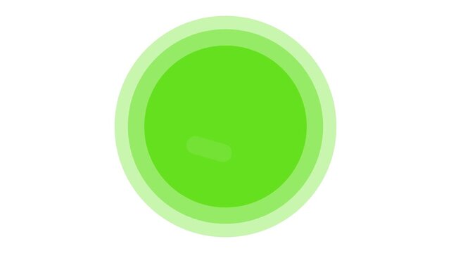 Green Check Mark Icon in Circle. Success, Approved or Confirm Symbol UI Animation