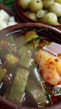 Traditional Ugadi Pachadi in a Clay Pot