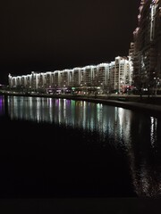 Naklejka premium singapore at night