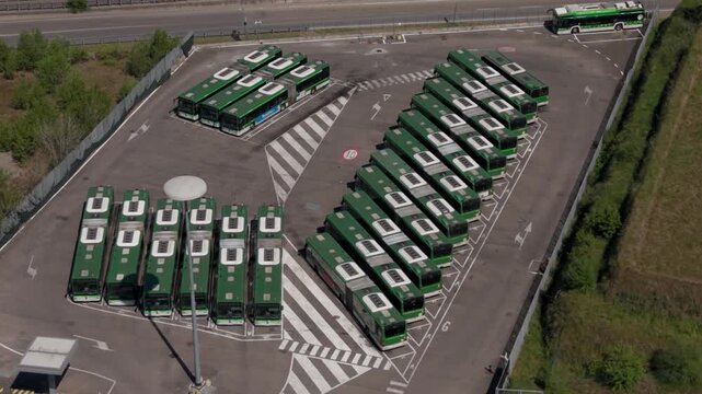 Electric Bus Charging Infrastructure in Milan Italy Depot