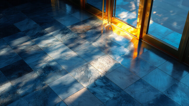 blue sky reflection