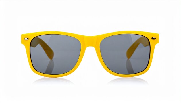 Yellow Sunglasses with Dark Lenses