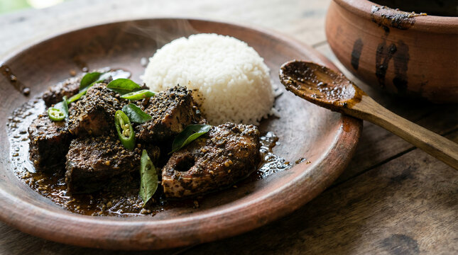 Sri Lankan Fish Ambul Thiyal with Black Pepper Crust