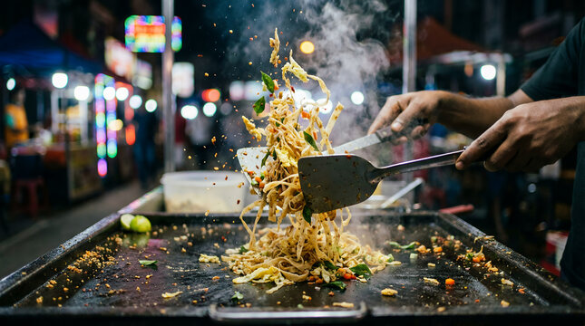 Sri Lankan Kottu Roti Toss with Flying Egg Shreds