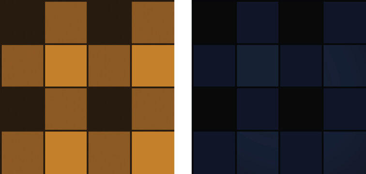 Seamless Harvest Mustang, Midnight Navy colors flannel pattern variant