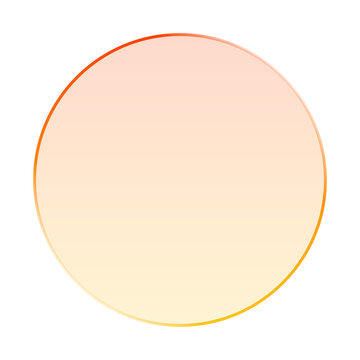 Glassmorphism UI Element. Abstract soft pastel gradient circle background with rounded border for mobile stories and app UI design