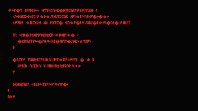 Haunted computer terminal showing code transition into red system cursed message
