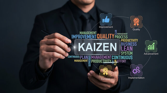 Kaizen Continuous Improvement Business Strategy Quality Productivity Growth Management Concept