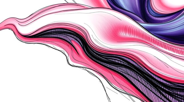 abstract background with pink waves