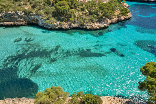 Calo des Moro bay with turquoise water Mallorca