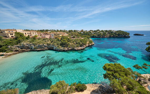 Cala Serena cove in Mallorca with turquoise water