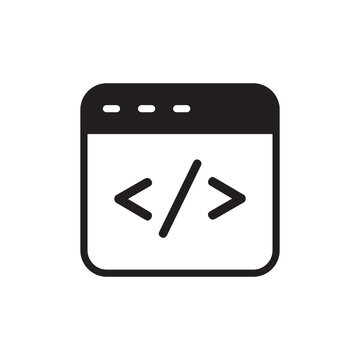 Technical SEO frontend clean HTML code tag solid glyph icon
