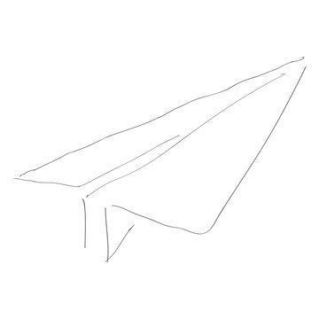 Hand drawn paper palne