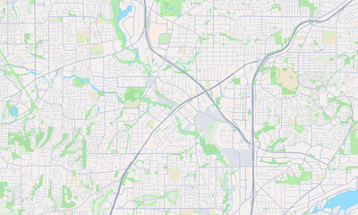 Naklejka premium Tigard Oregon map