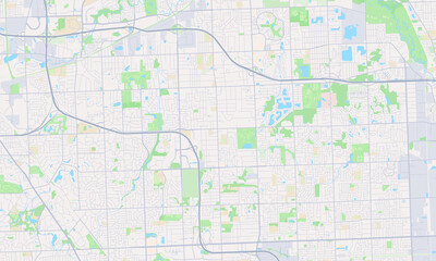 Fototapeta premium Troy Michigan map
