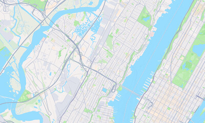 Fototapeta premium Union City New Jersey map