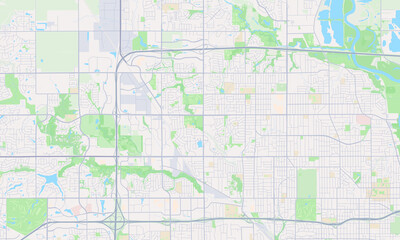 Fototapeta premium Urbandale Iowa map