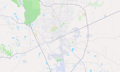Fototapeta premium Valdosta Georgia map