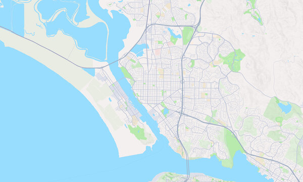 Vallejo California map