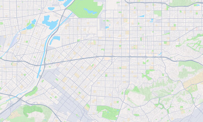 Obraz premium West Covina California map