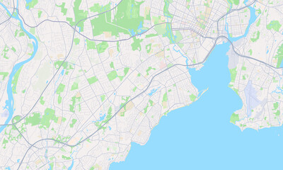 Fototapeta premium West Haven Connecticut map