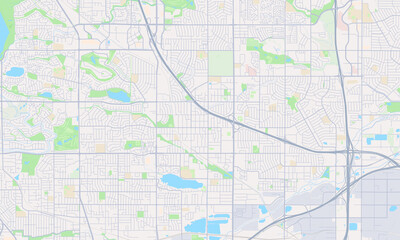 Obraz premium Westminster Colorado map