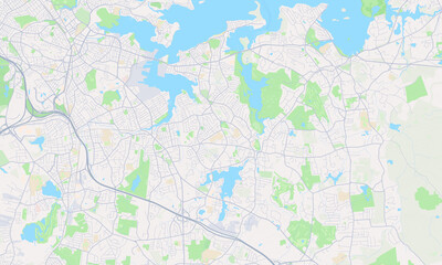 Fototapeta premium Weymouth Massachusetts map