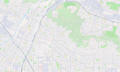 Obraz premium Whittier California map