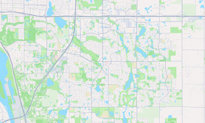 Fototapeta premium Woodbury Minnesota map