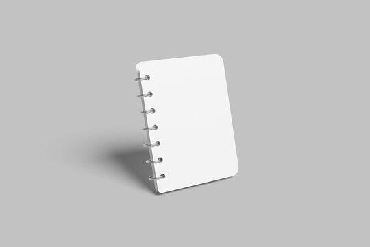 Blank A7 Notebook Mockup - 3D Illustration