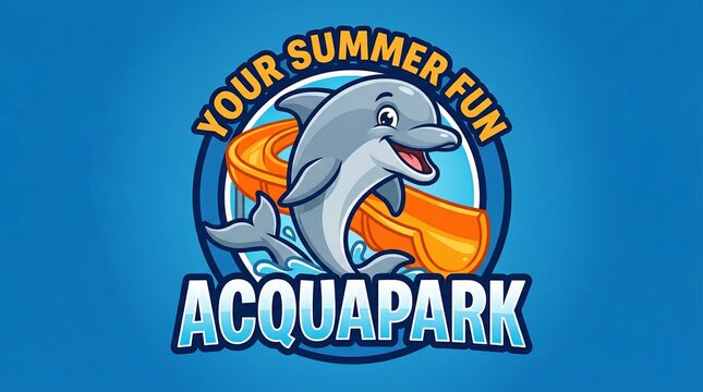 amusement park with dolphin show