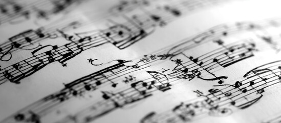 Fototapeta premium music sheet music