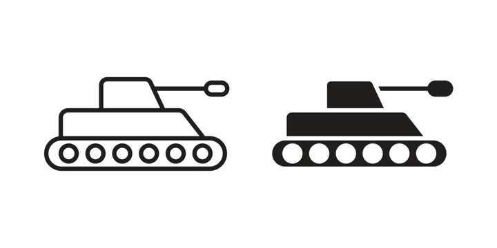 Tank icon for graphic and web design. EPS10