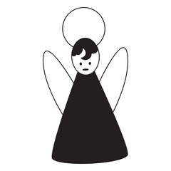 Fototapeta premium Angel silhouette icon 26