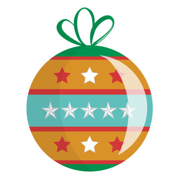 Christmas ball cartoon icon 17
