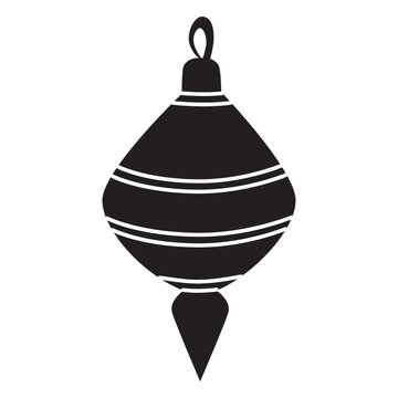 Christmas ball pattern silhouette 185
