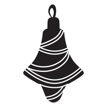 Christmas ball pattern silhouette 187