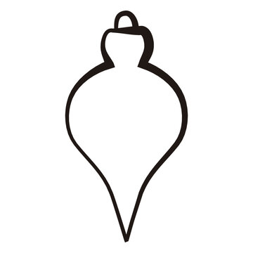 Christmas ball stroke icon 58