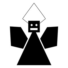 Fototapeta premium Geometric angel icon 32