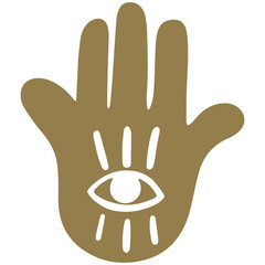Obraz premium Hamsa Hand of Fatima vector drawing