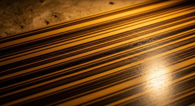 Striking striped Bocote wood grain texture featuring rich contrasting lines and natural patterns