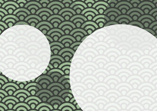 Seigaiha: Modern Japanese Ocean Wave Seamless Pattern