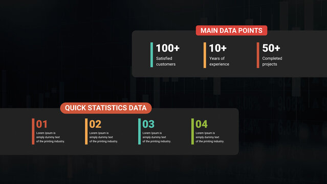 Minimal Lower Third With Multi-Step List Infographic Text Blocks