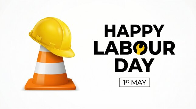 Labour day is observed every year on May 1st, it is an annual holiday to celebrate the achievements of workers. 3D Rendering