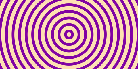 Naklejka premium Illustration of purple and vanilla colored concentric circles